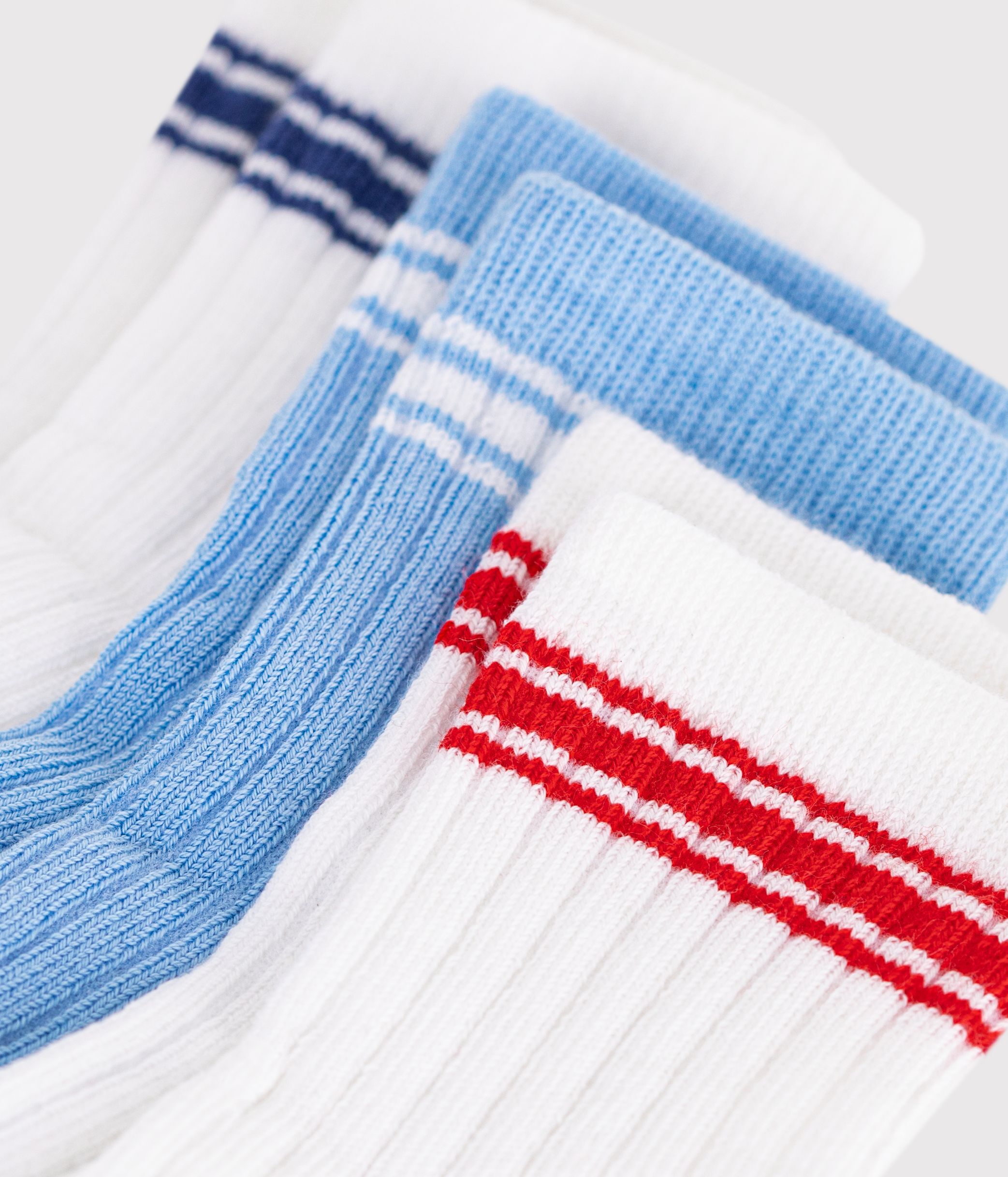 3 pairs of babies' cotton socks