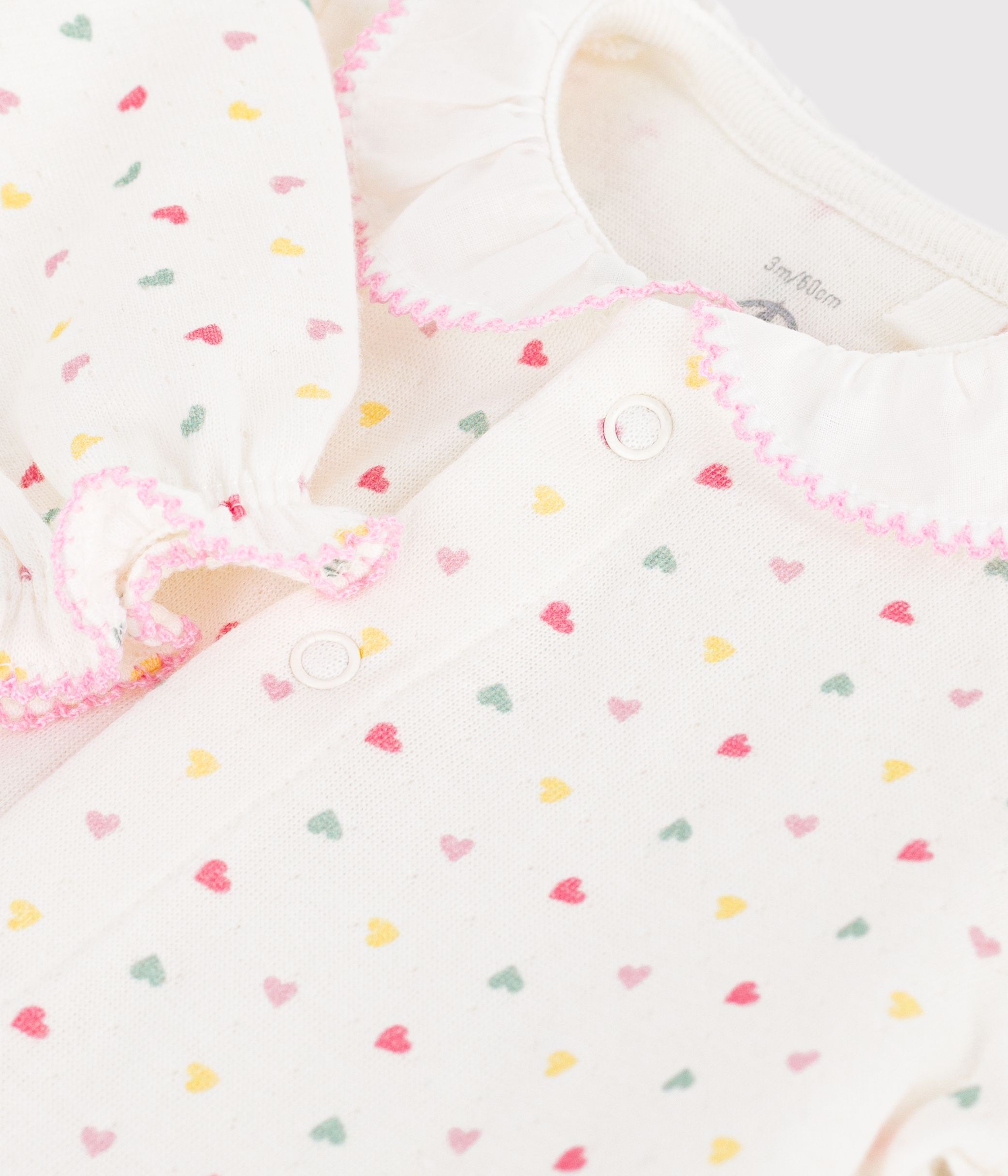 Babies' floral tube knit pyjama suit