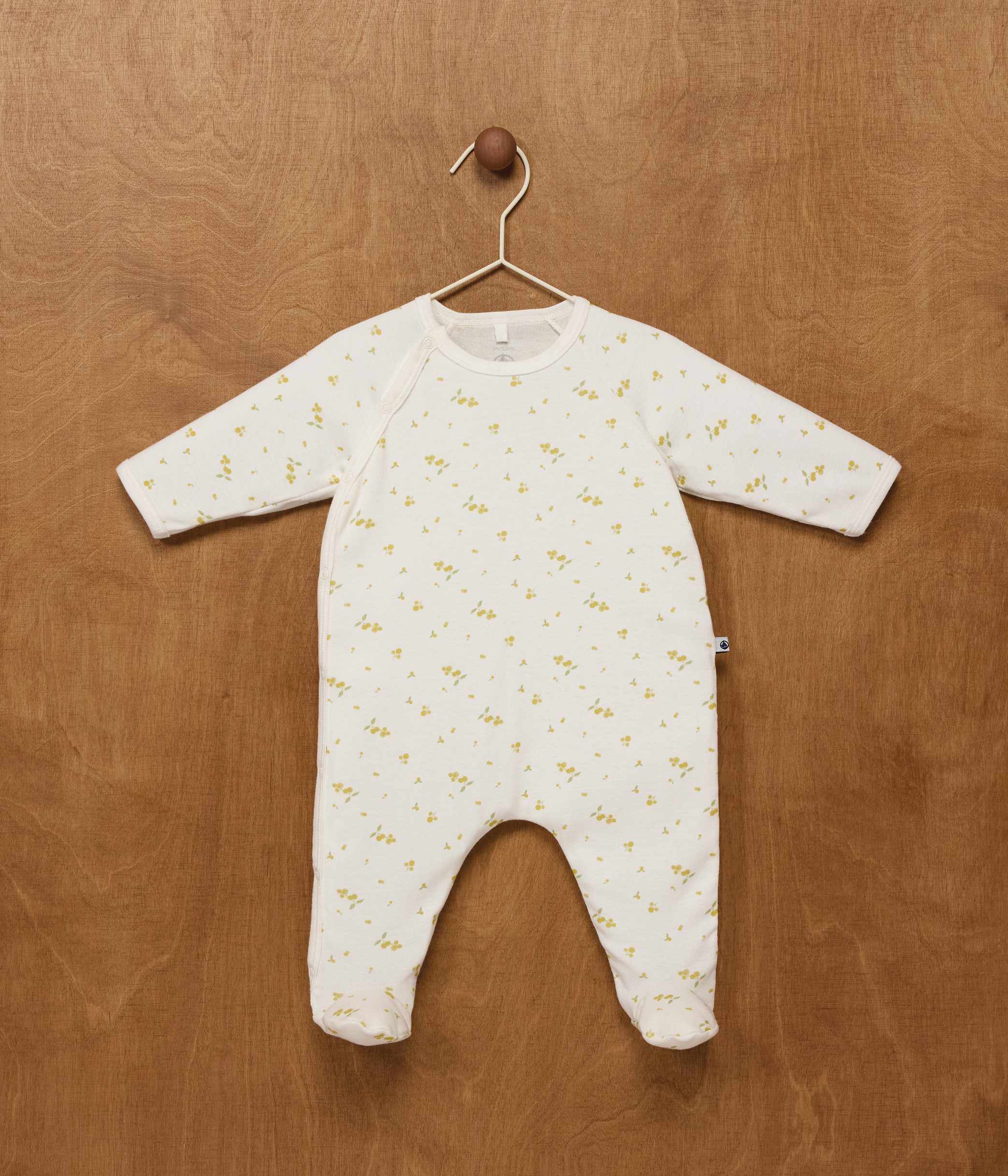 Babies' floral cotton pyjamas