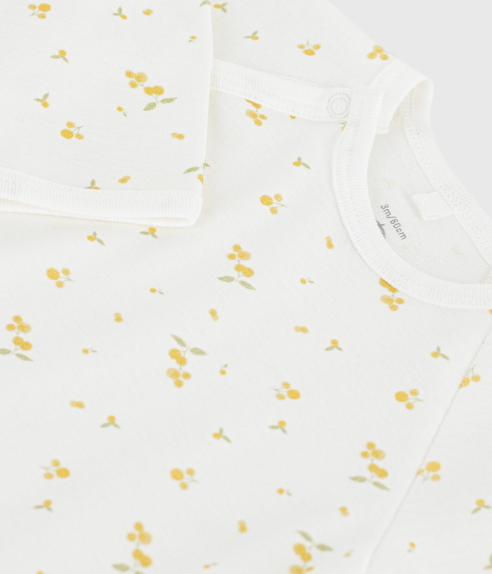 Babies' floral cotton pyjamas