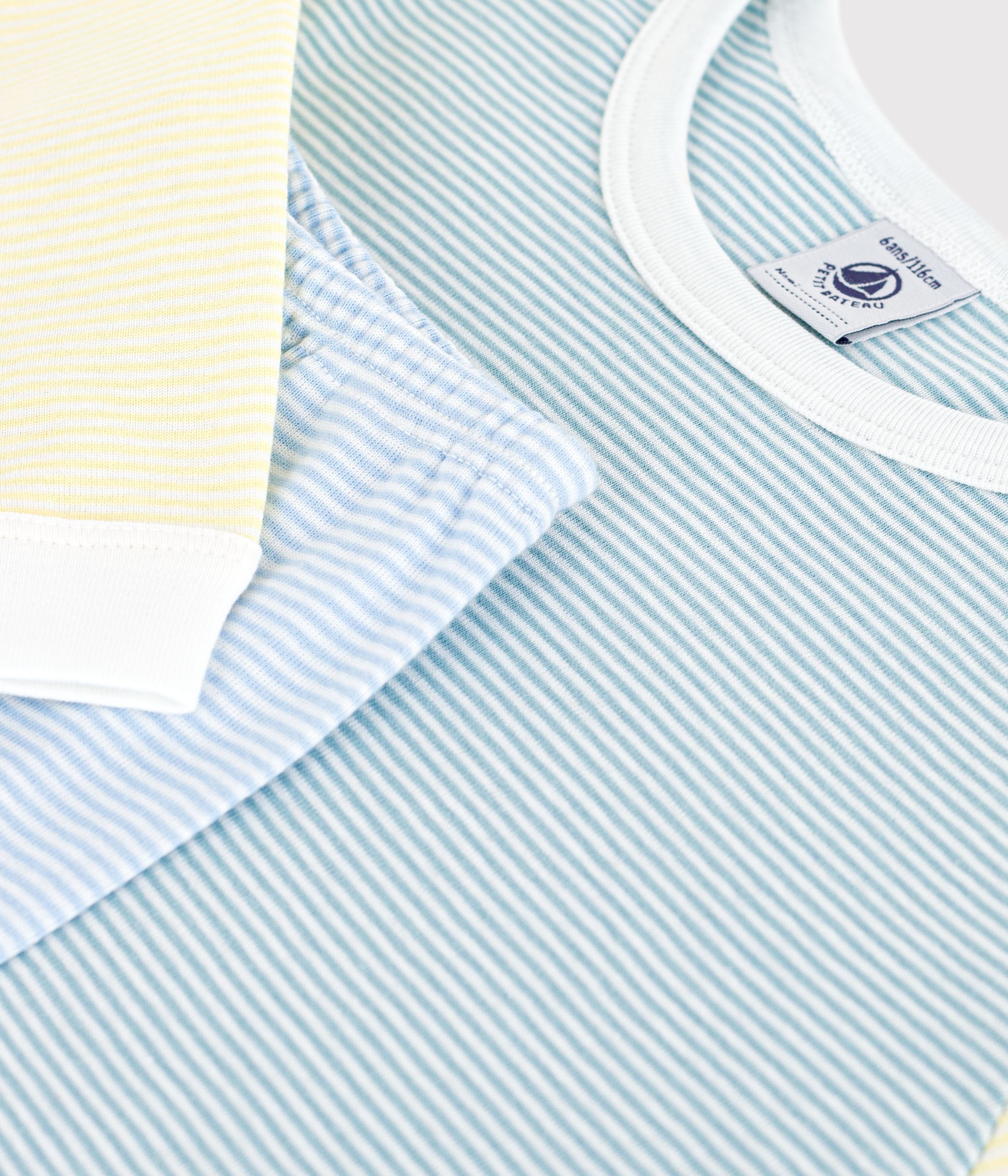 Children's stripy cotton pyjamas