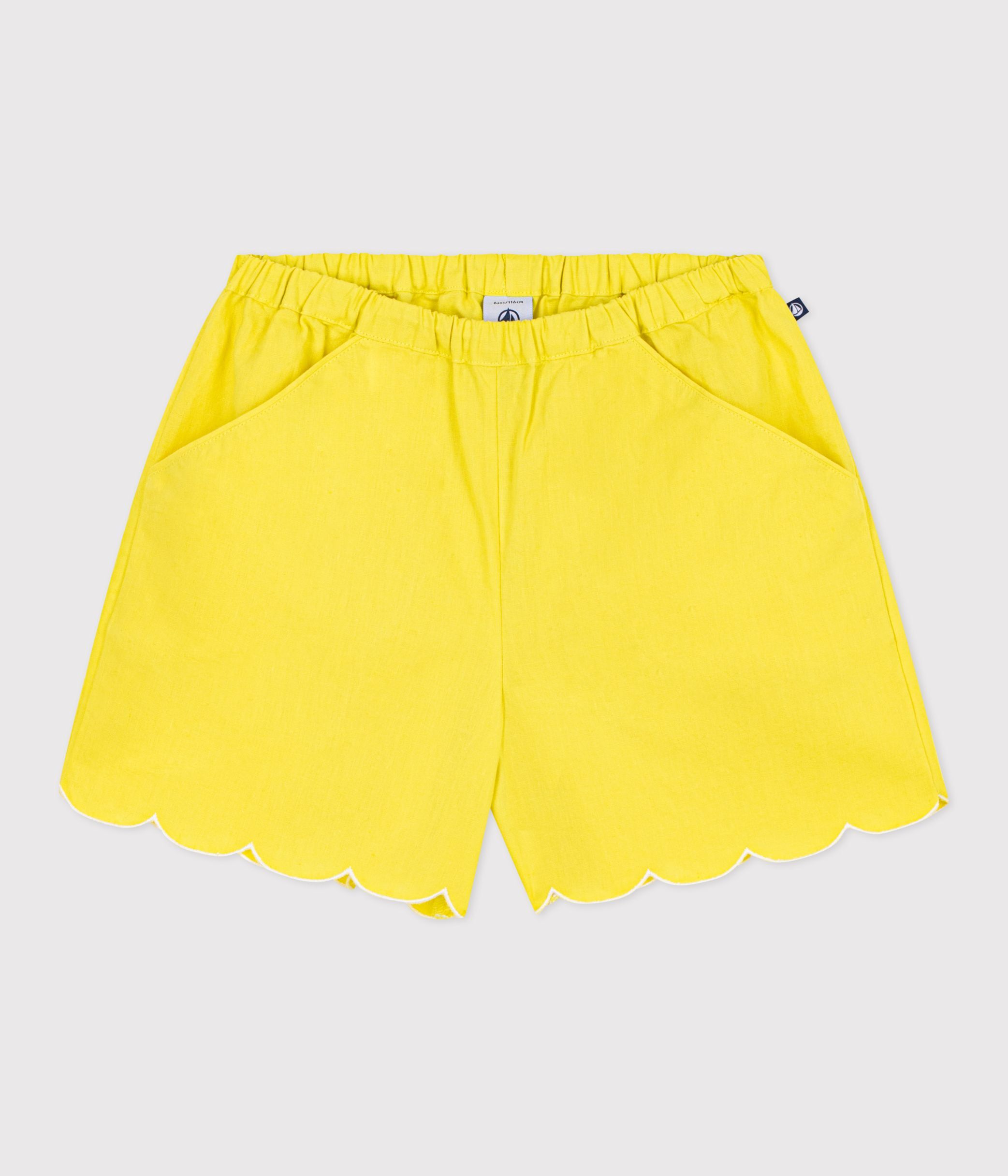 Children's plain cotton shorts