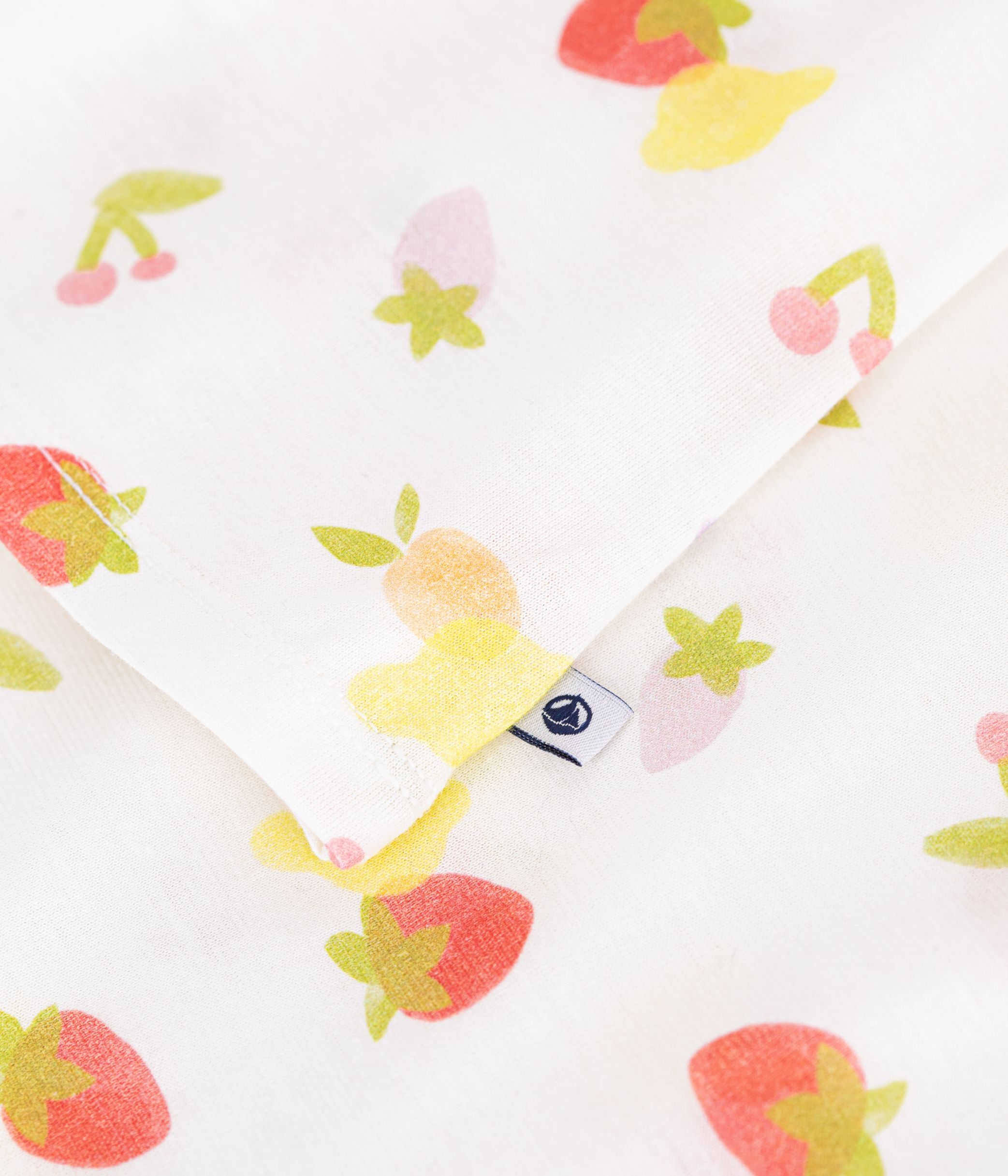 Children's fruit print cotton nightdress