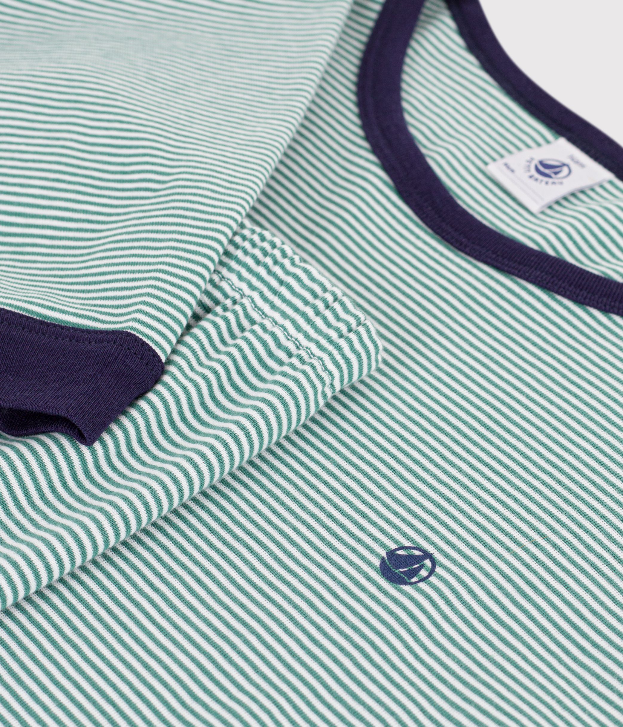 Children's stripy cotton pyjamas