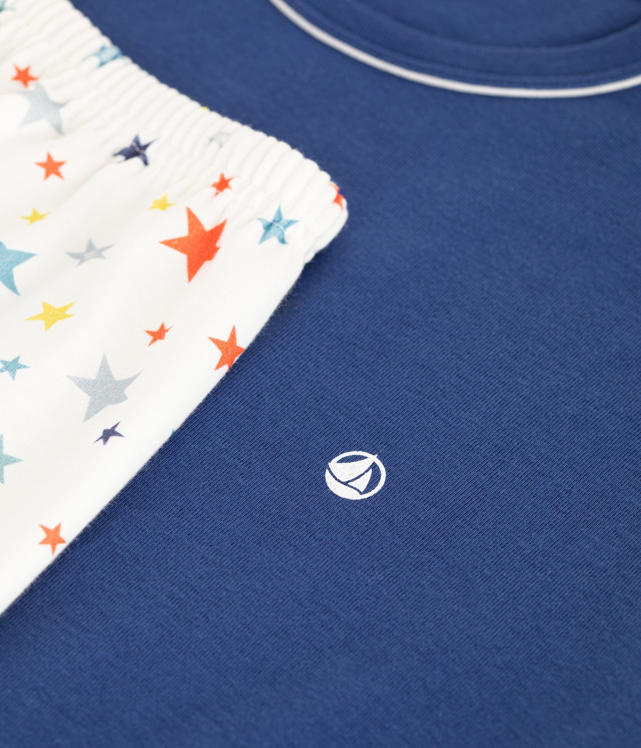 Children's star print short cotton pyjamas