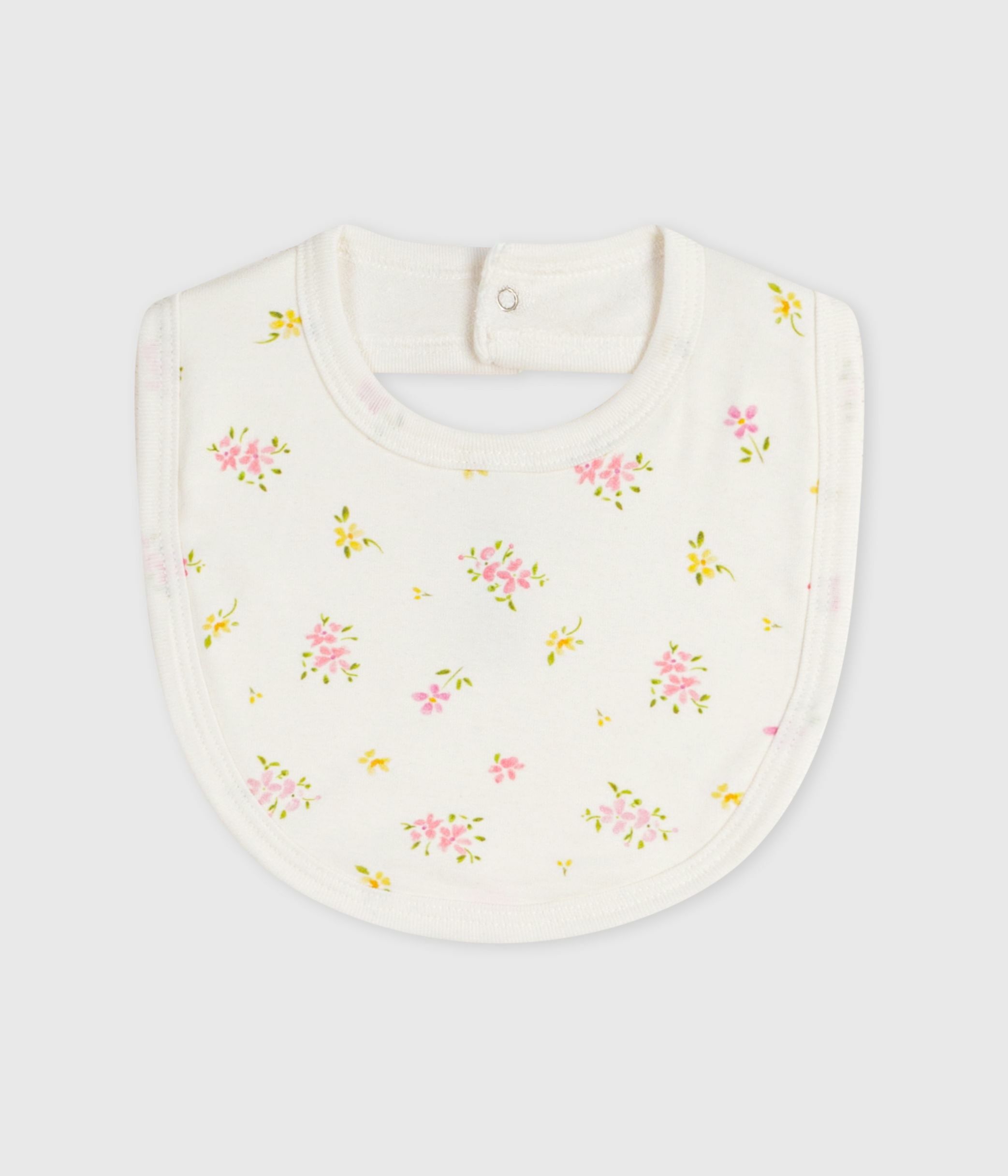 Newborn babies' printed cotton bib