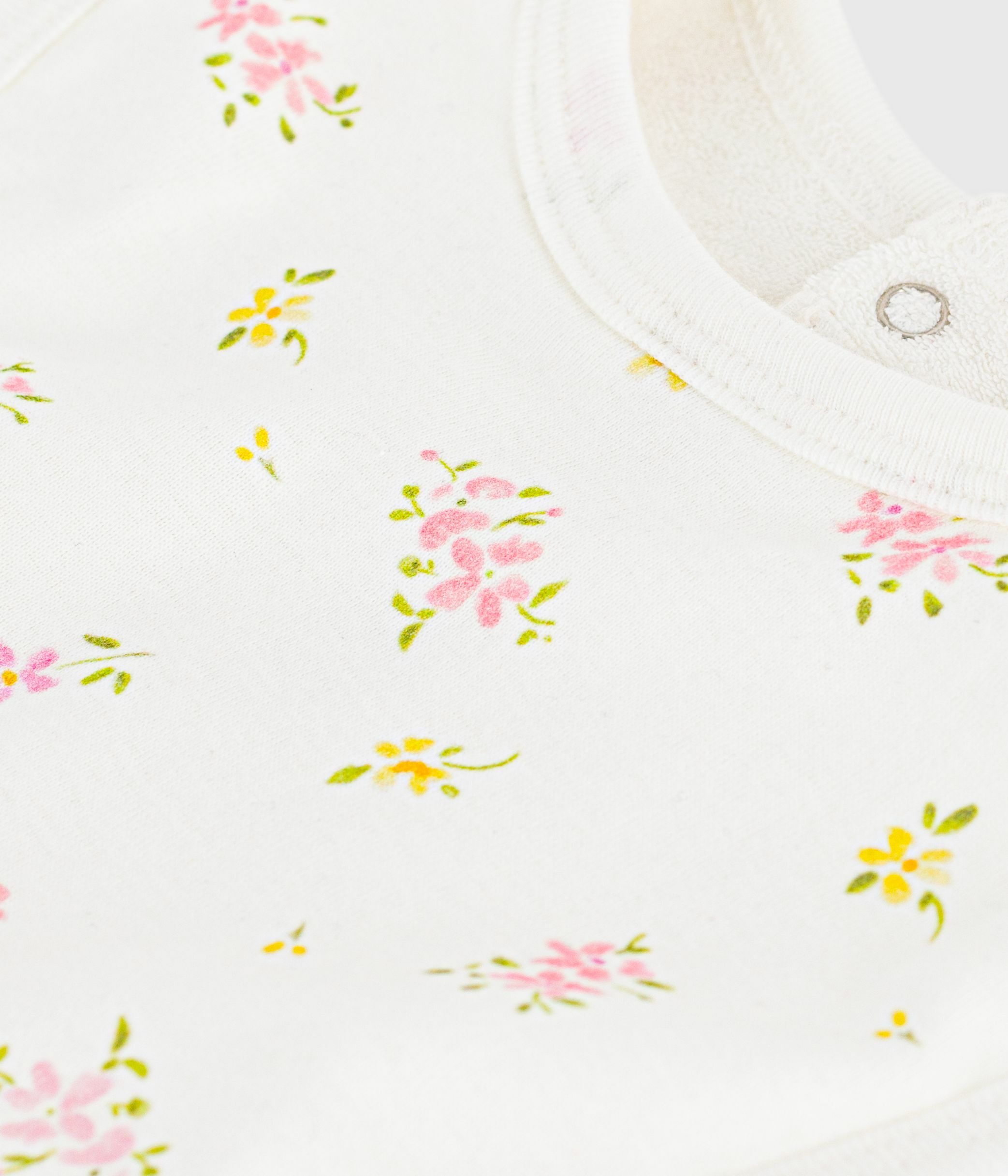 Newborn babies' printed cotton bib