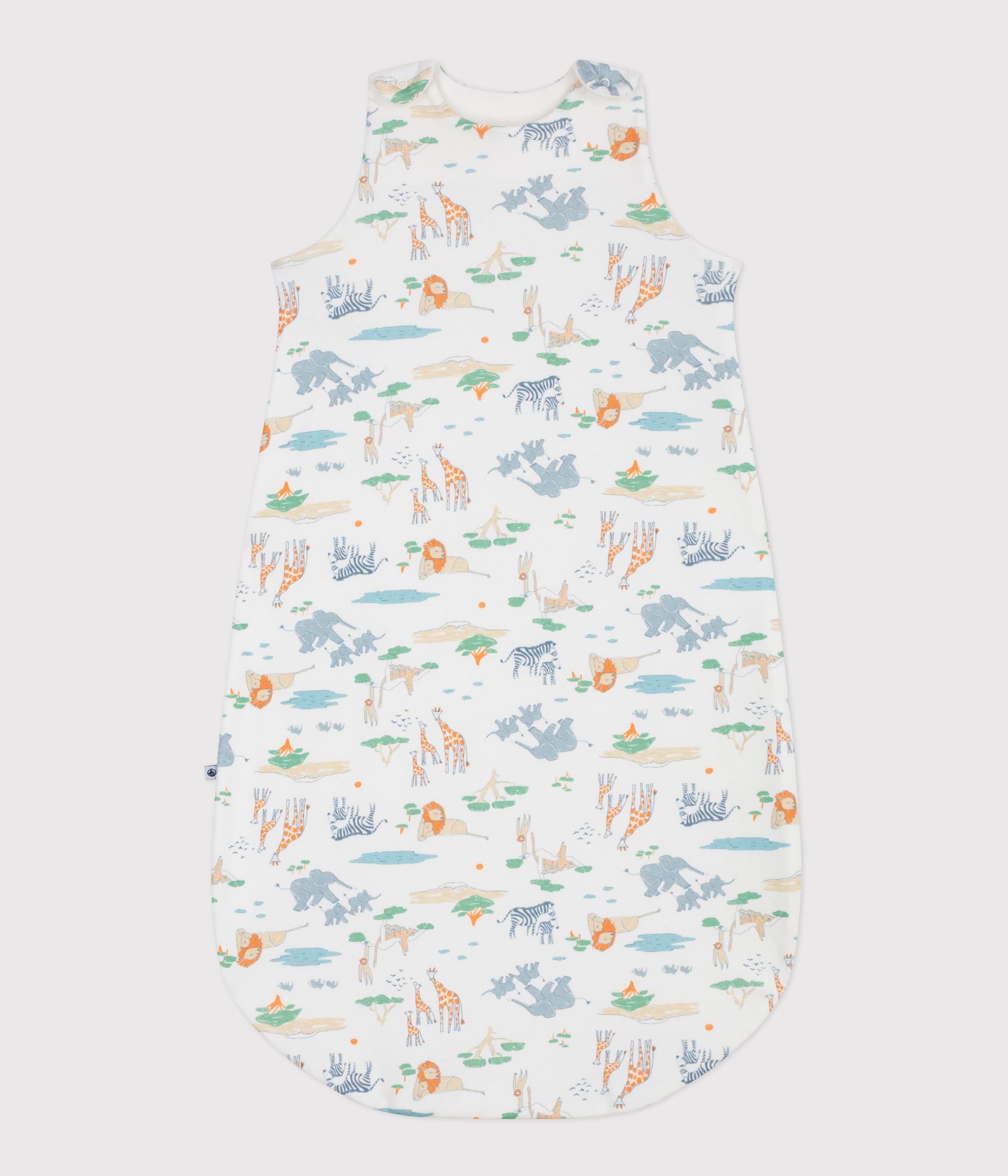 Babies' 0.5 TOG printed cotton sleeping bag
