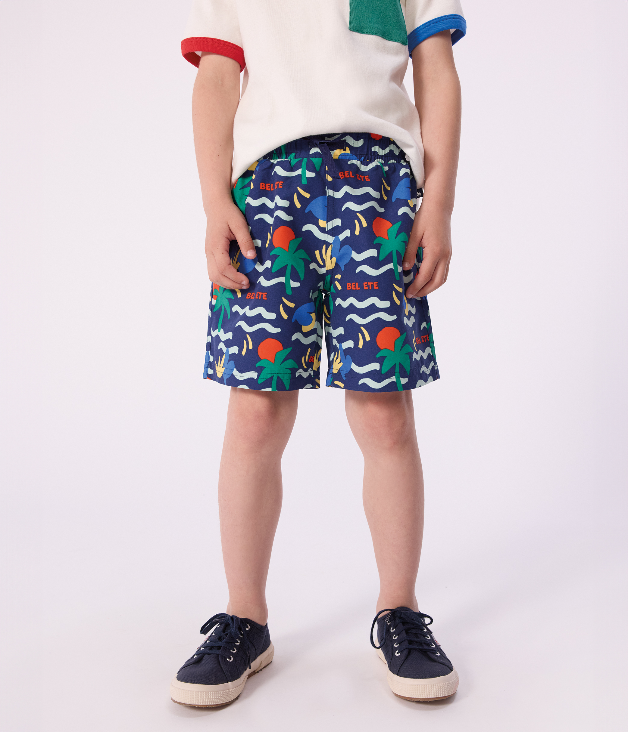 Children's printed swim shorts