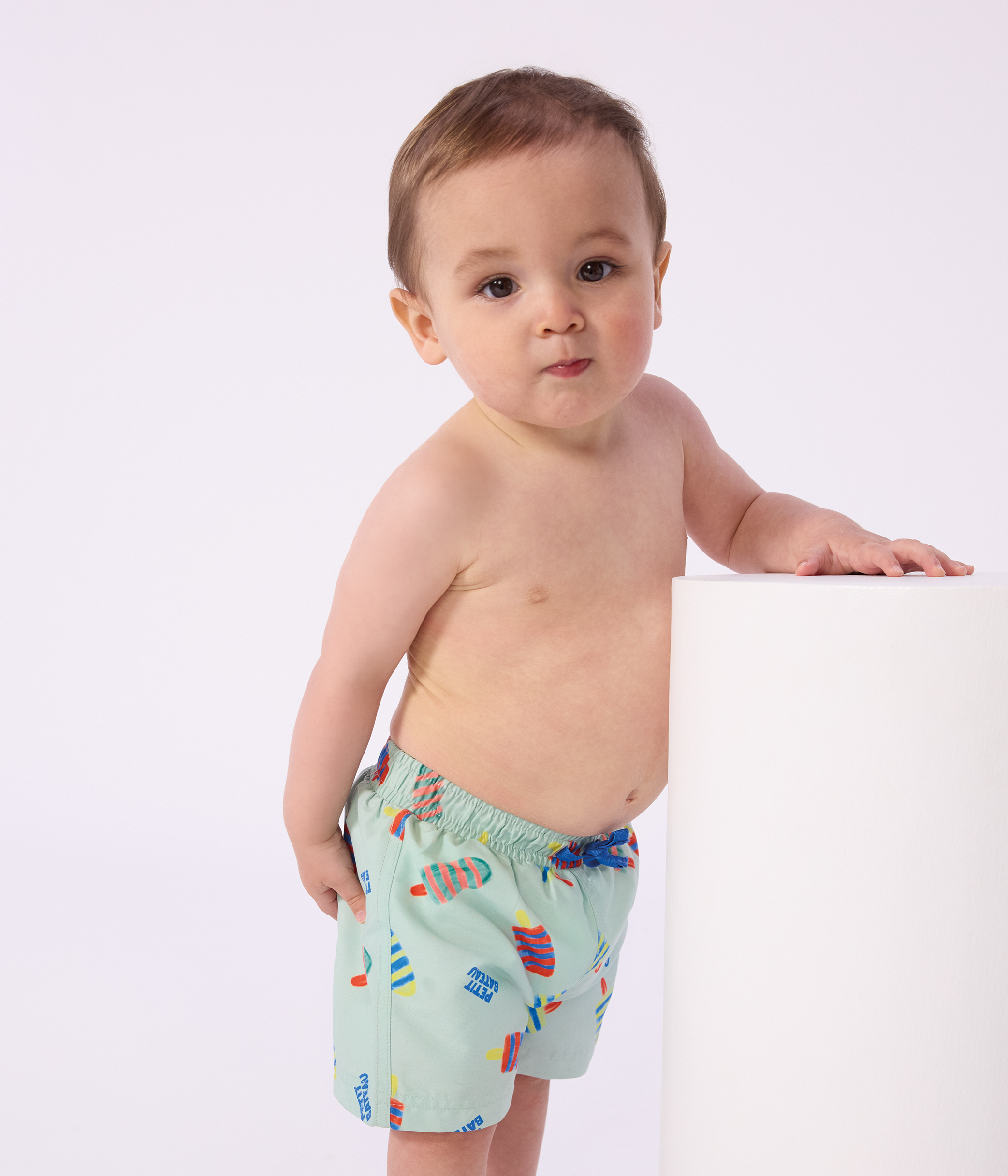 Babies' ice-cream print swim shorts