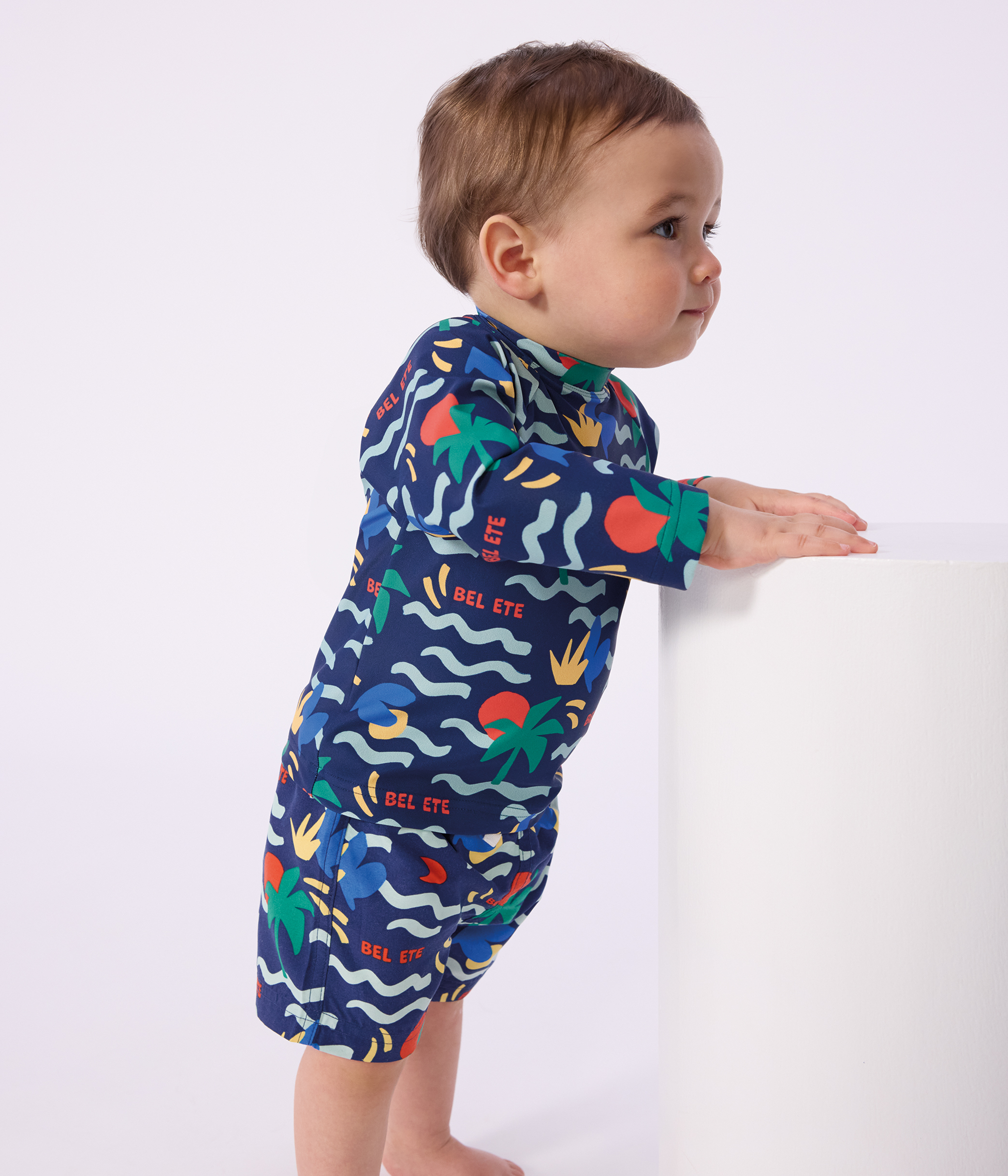 Babies' printed swim shorts