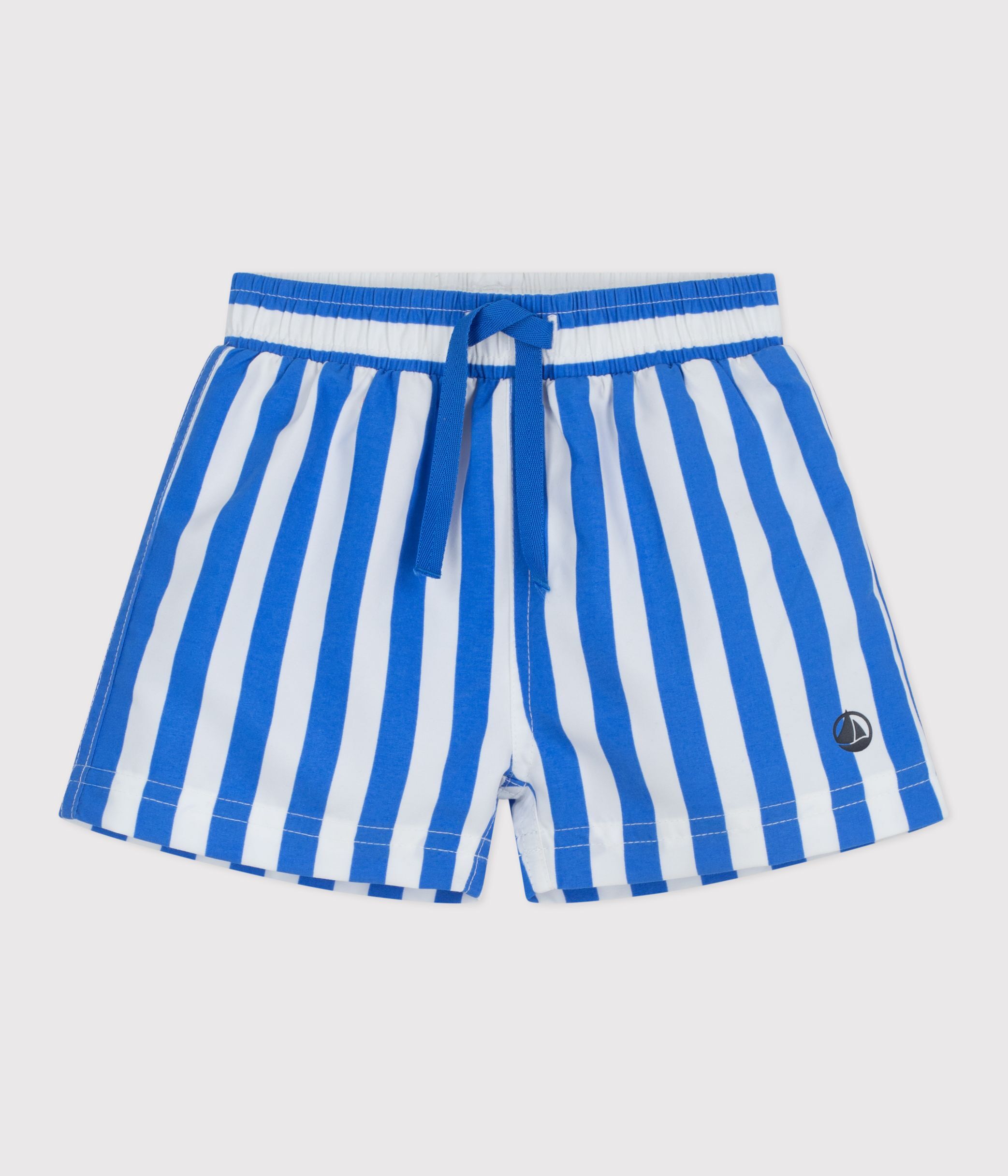 Babies' stripy swim shorts