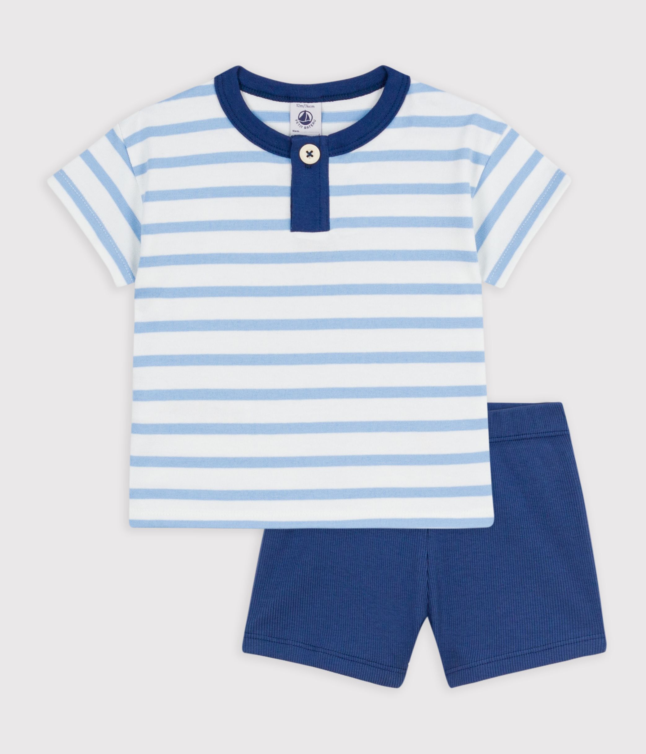 Babies' cotton gift set: 2-piece outfit