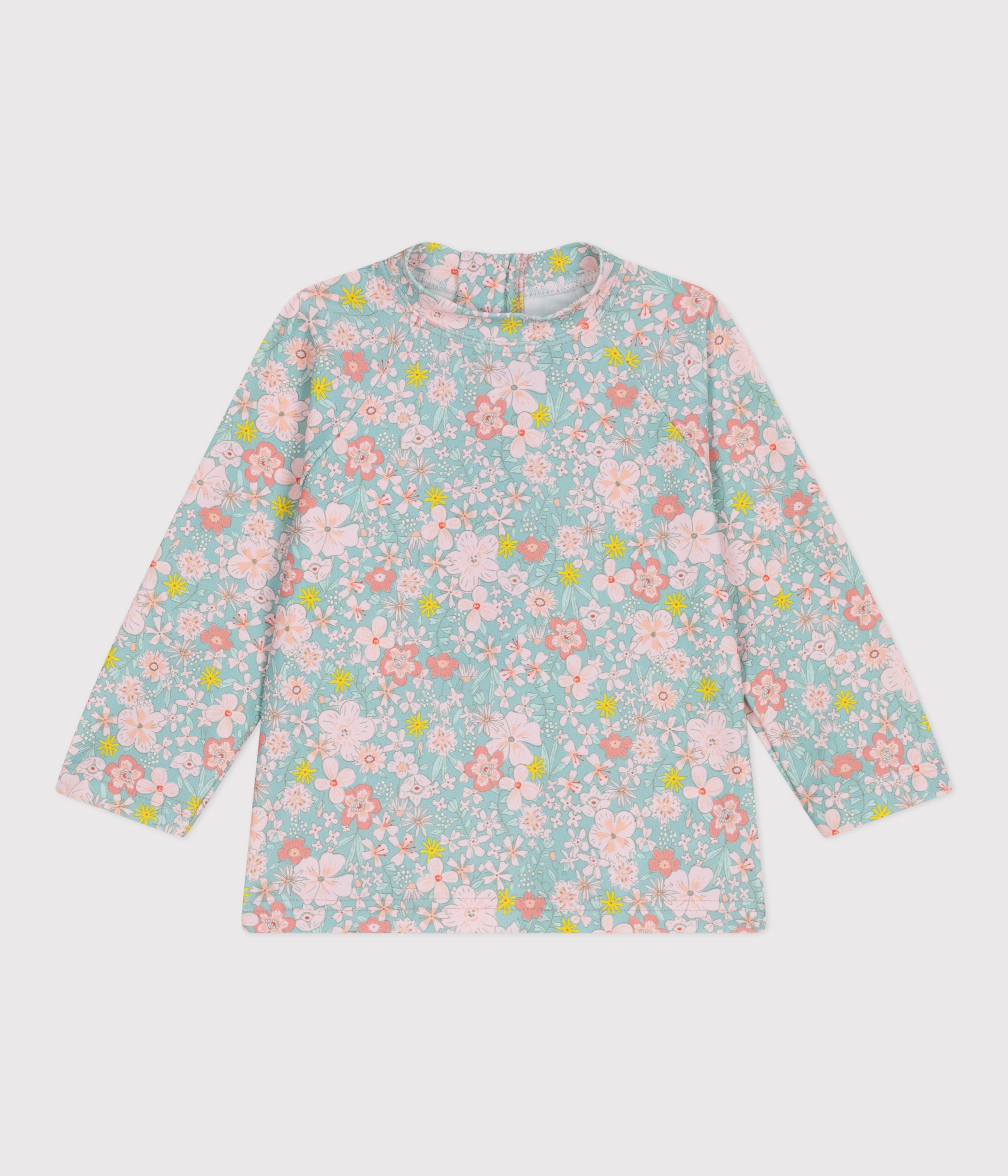 Babies' flower print UV protection T-shirt