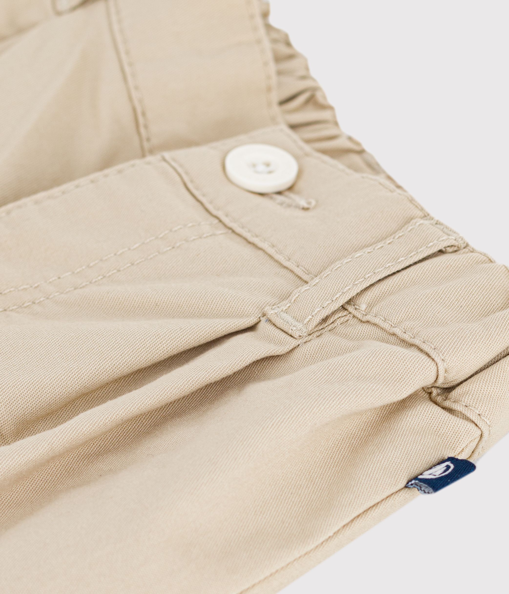 Babies' plain twill trousers