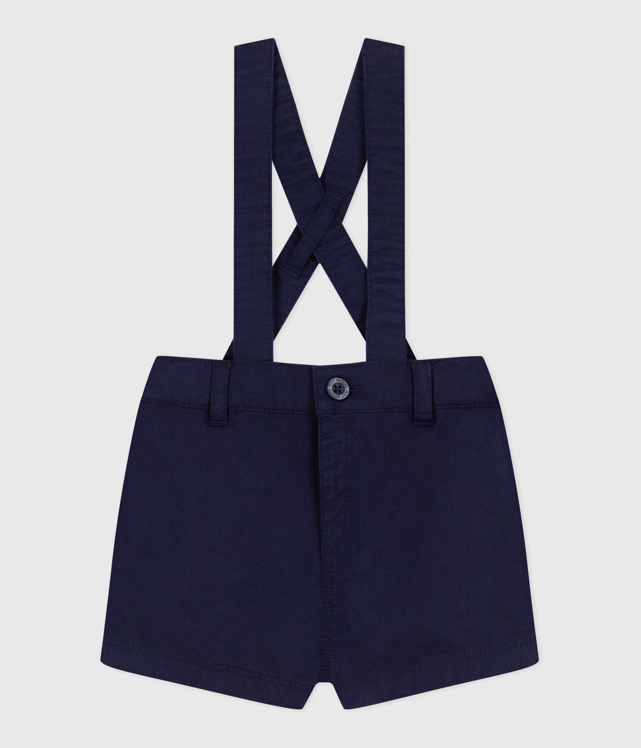 Babies' twill shorts with straps