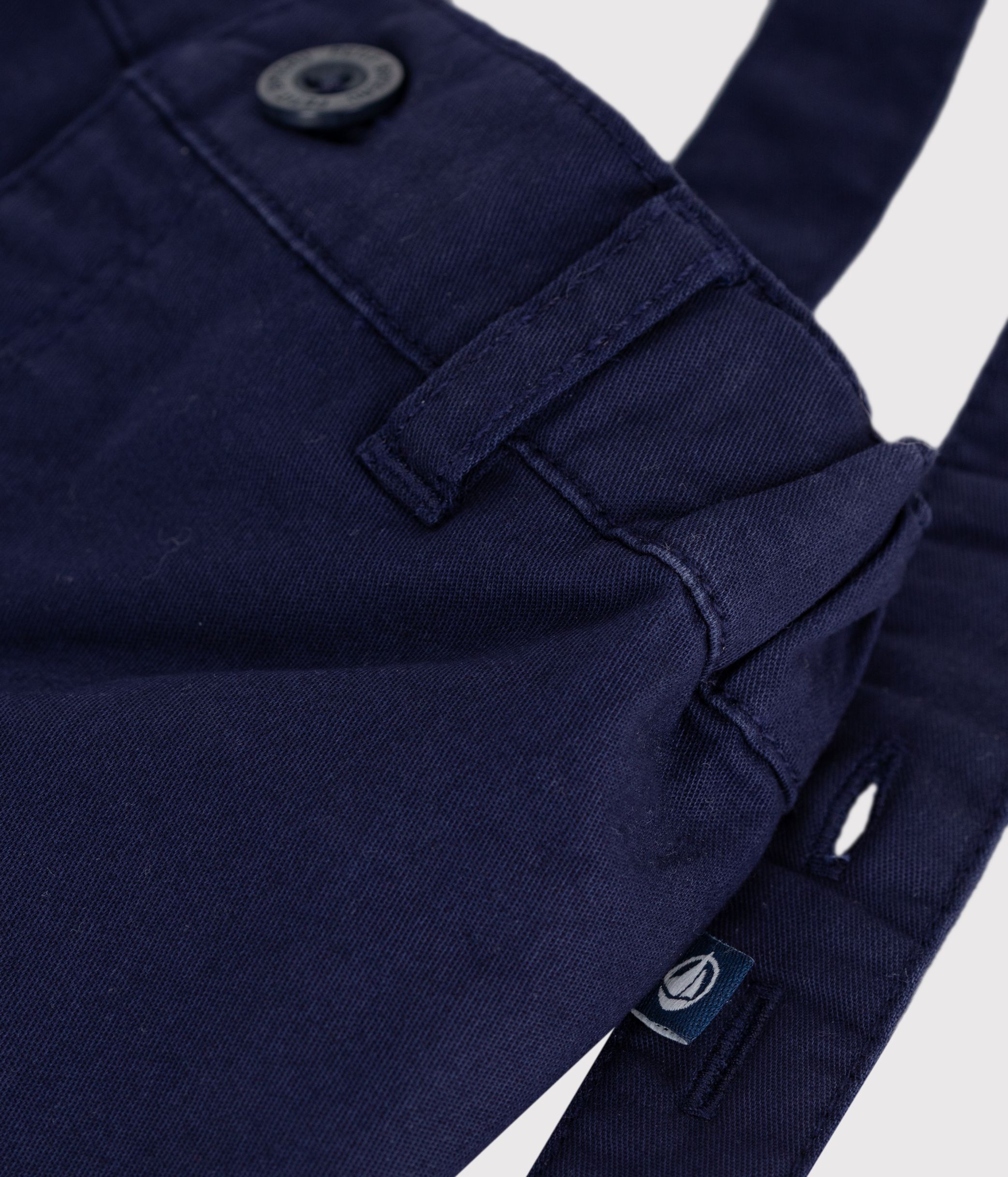 Babies' twill shorts with straps