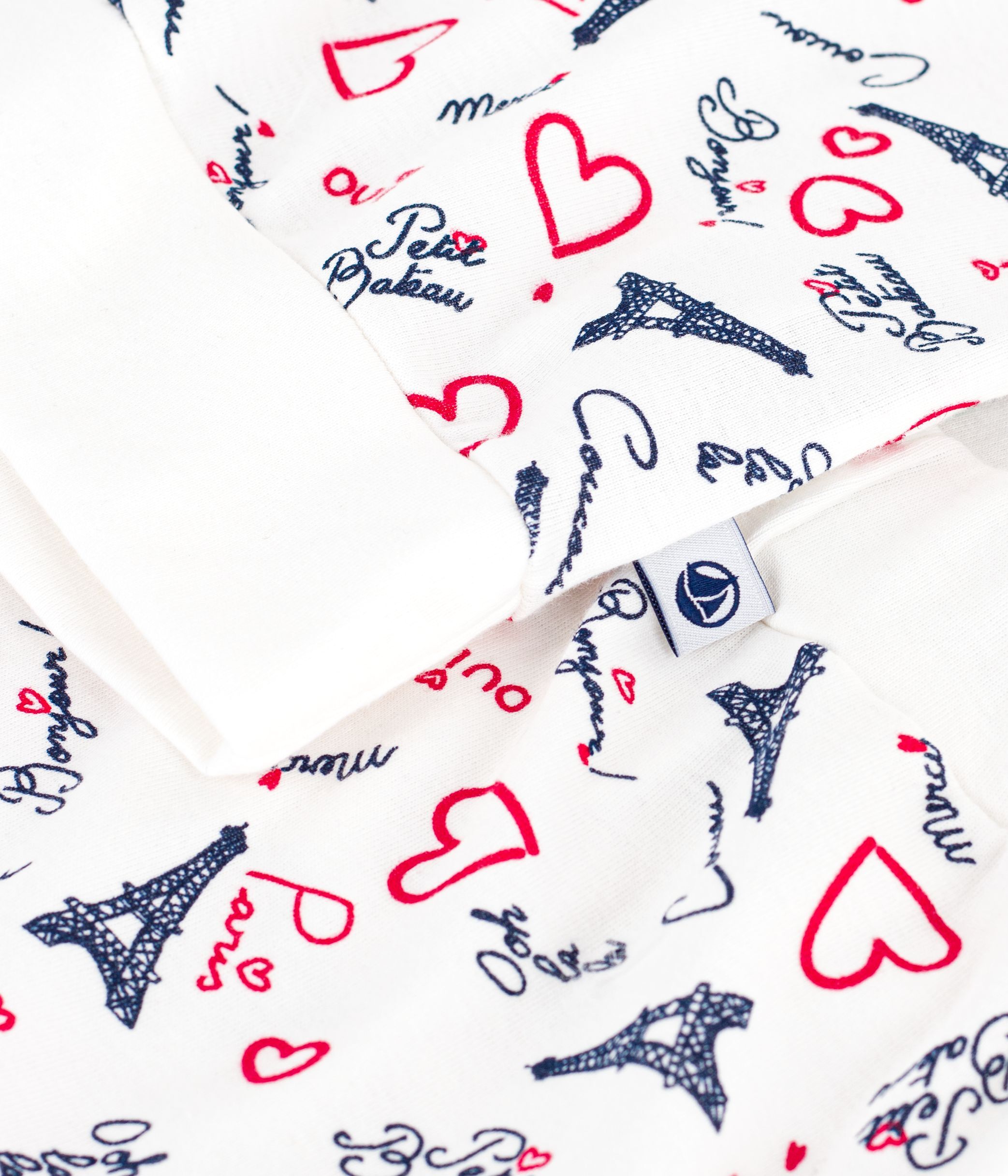 Women's Paris print cotton pyjamas