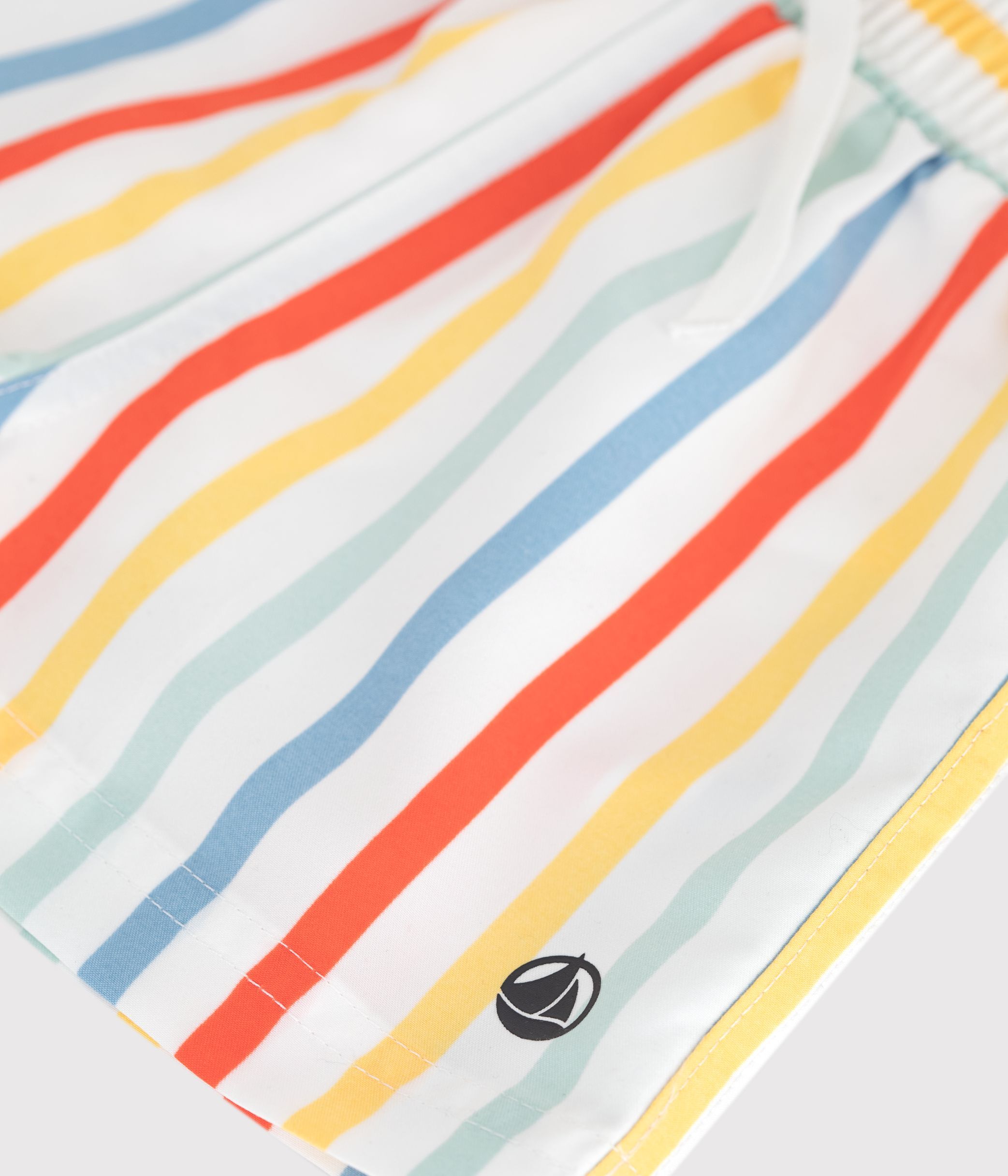 Babies' stripy swim shorts
