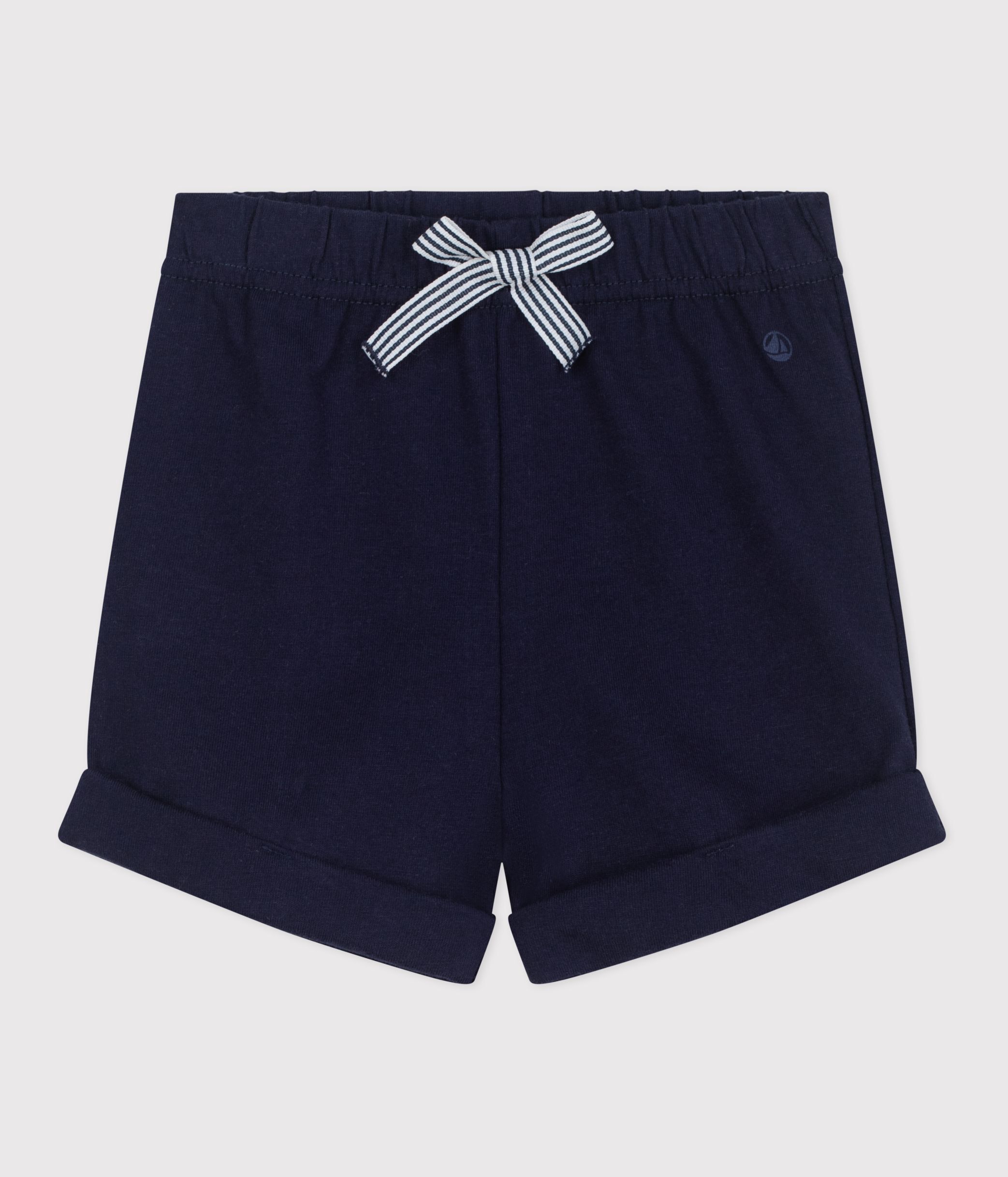 Babies' plain cotton shorts