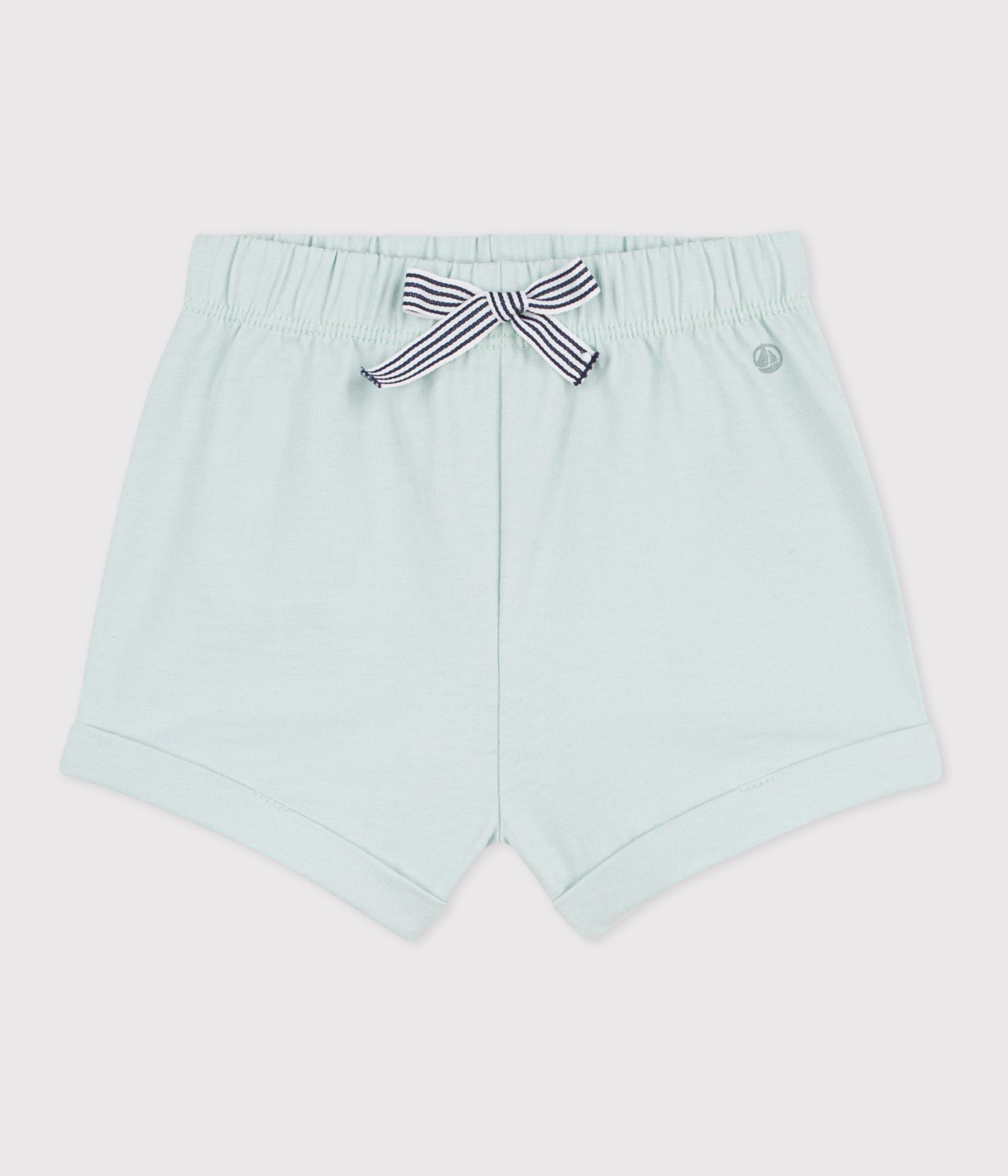 Babies' plain cotton shorts