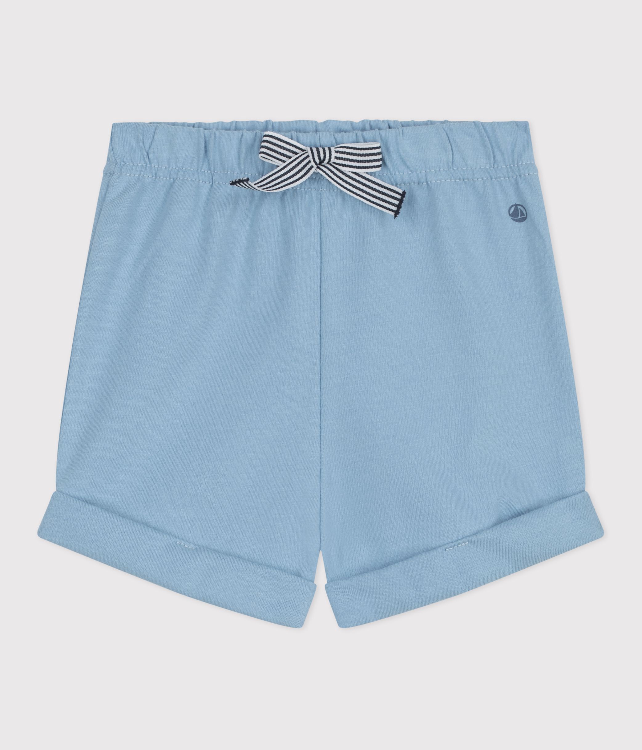 Babies' plain cotton shorts