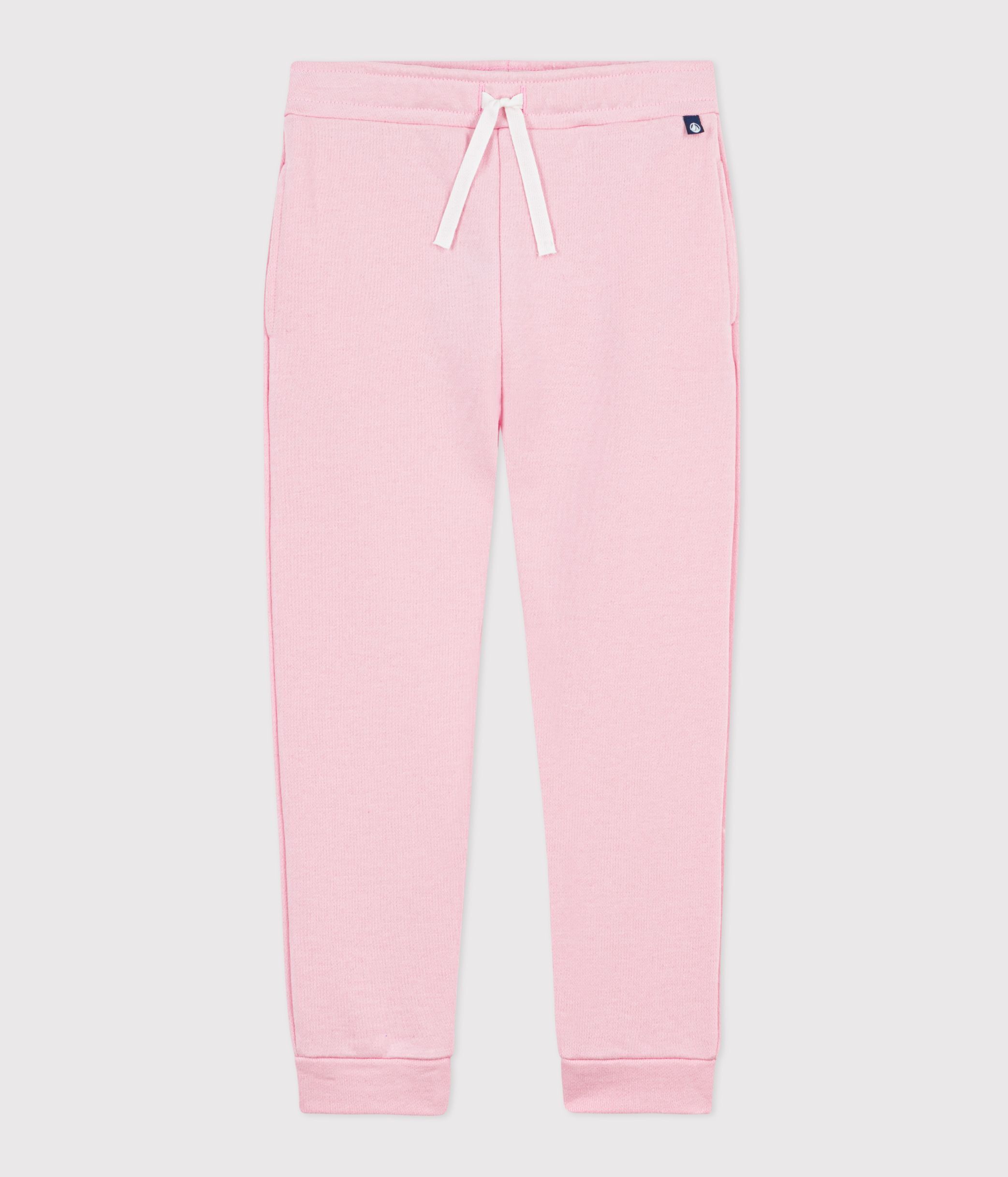 Children's plain cotton jogging bottoms