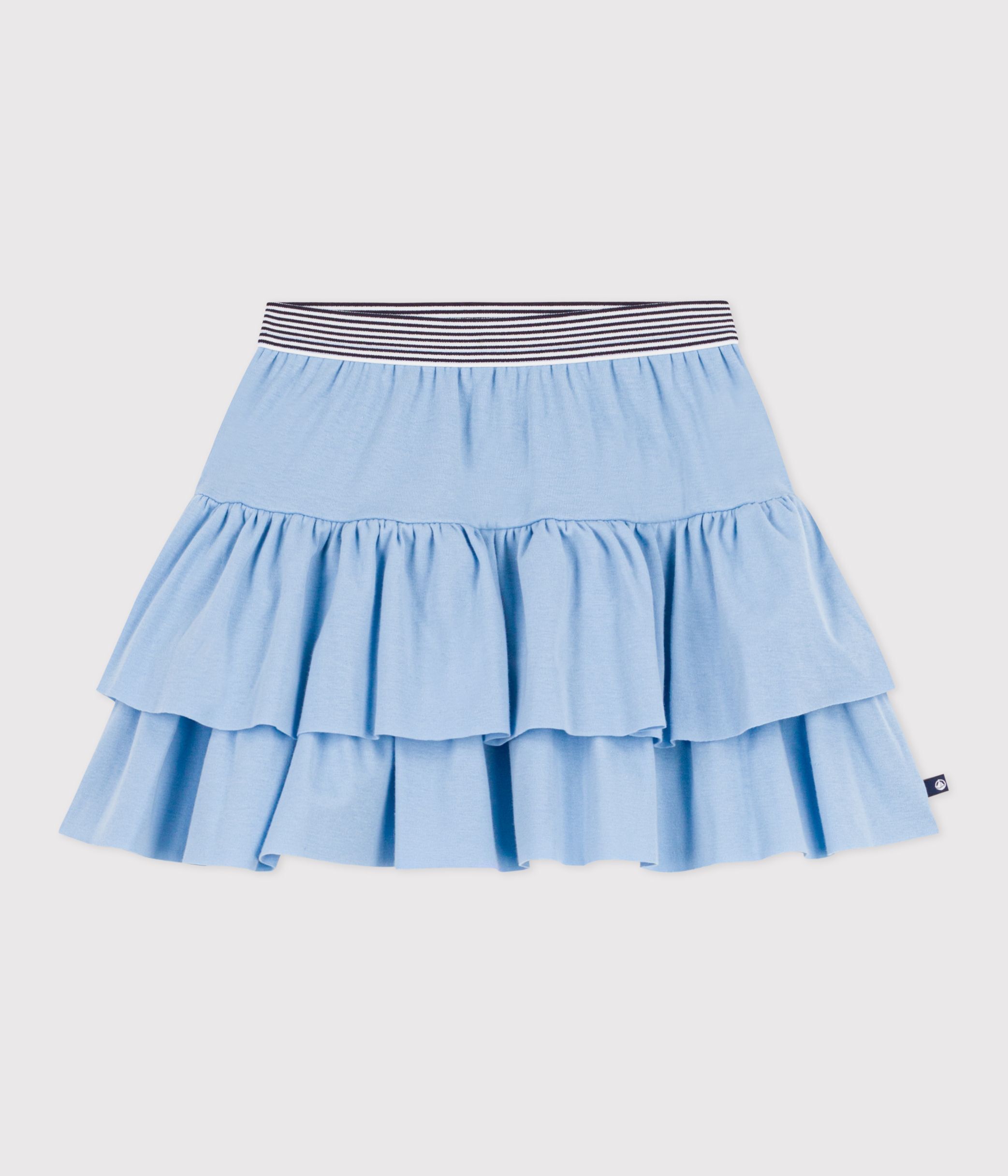 Children's short plain cotton skirt
