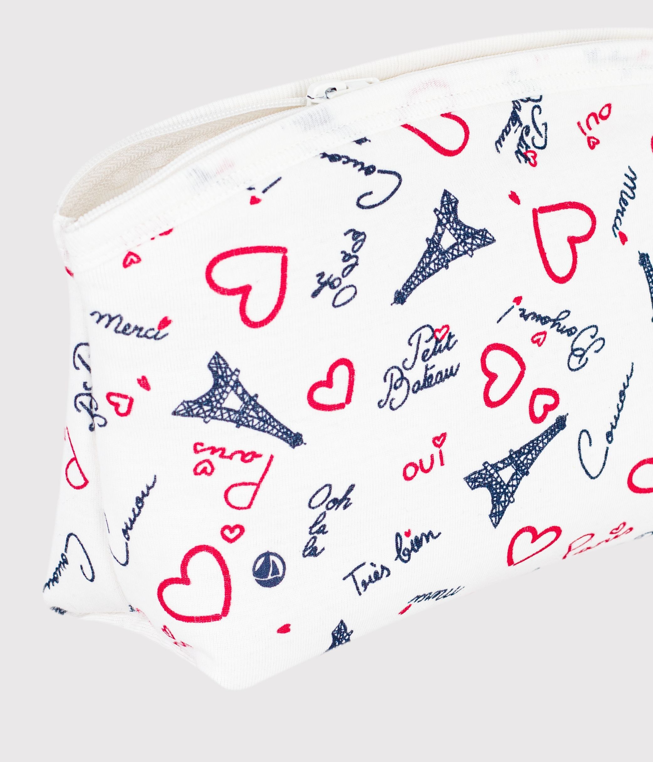 Babies' Paris-print cotton bag