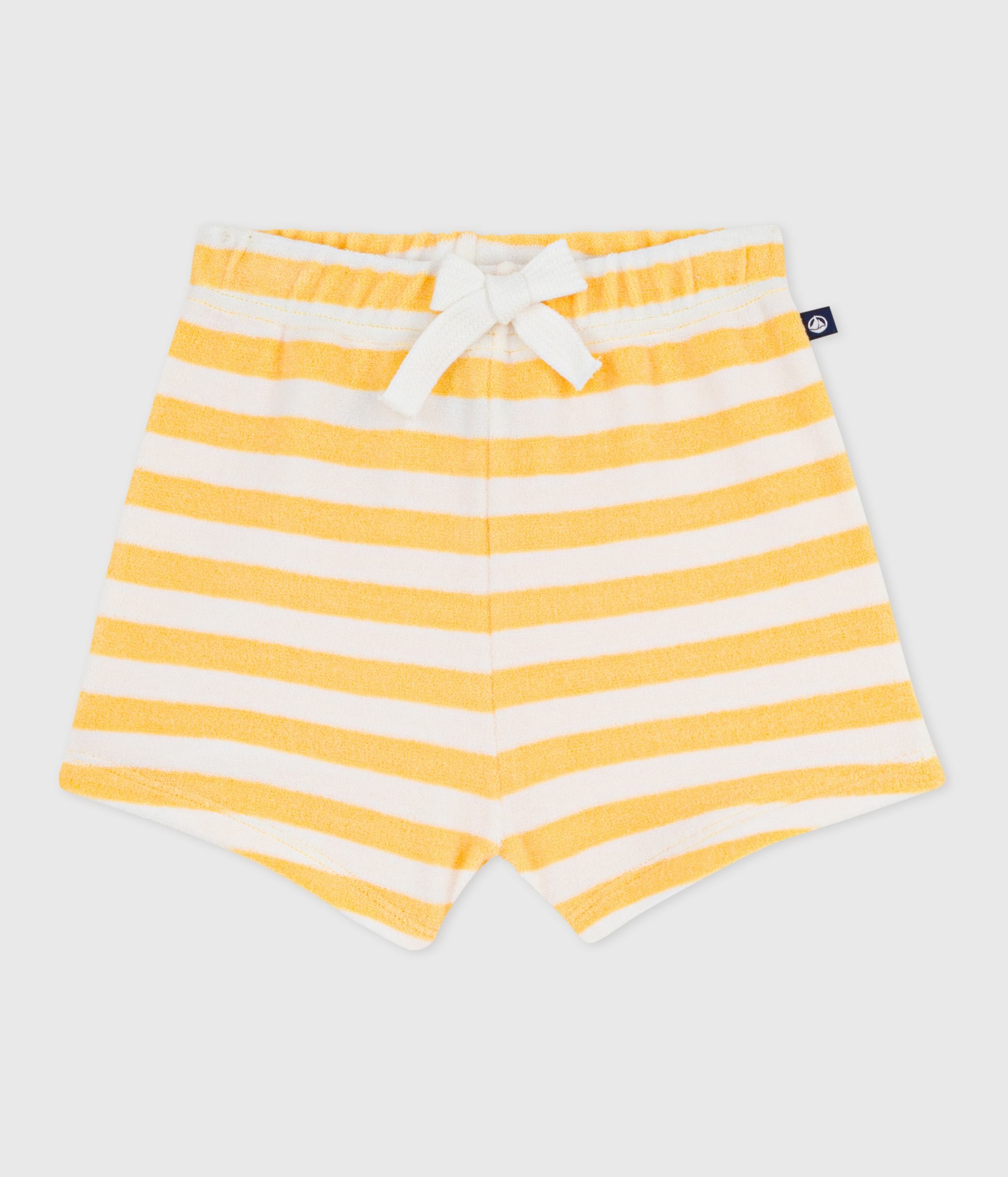 Babies' stripy terry shorts